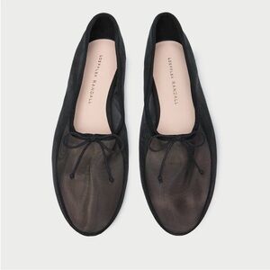 NEW Loeffler Randall Landon Black Mesh Ballet Flats Size 7.5